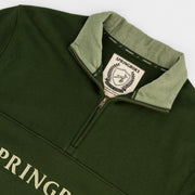 Springboks Word Quarter Zip Sweat-Military Olive