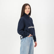 Springboks Word Quarter Zip Sweat-Navy