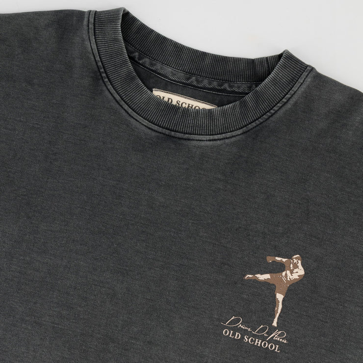 Stillknocks Acid Wash Crew Sweat- Turb Grey