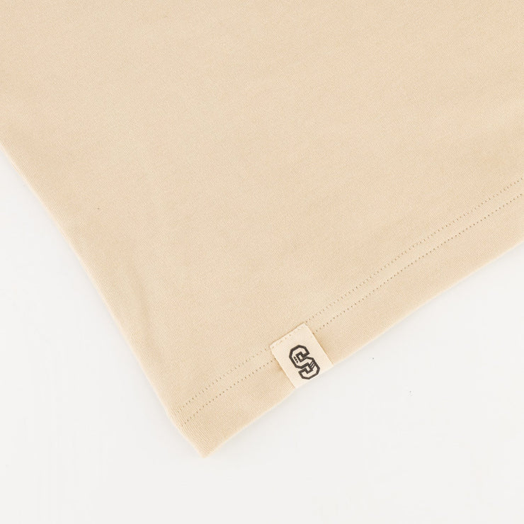 Stillknocks Small Logo Boxy Crew Tee- Ivory