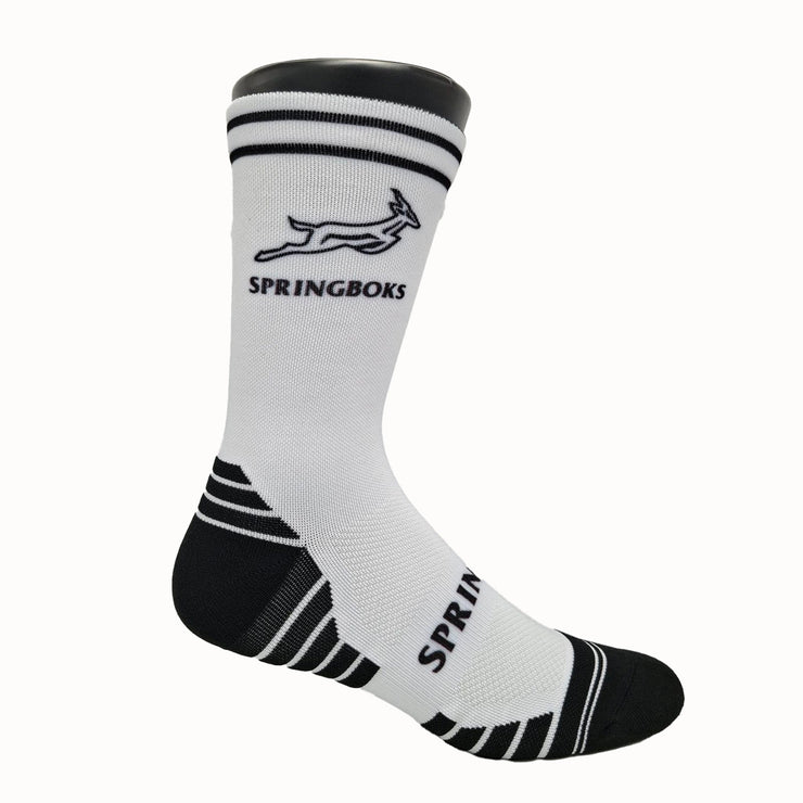 Springboks SML Outline Bok Versus Sock-White